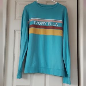 Ivory Ella Color-Block Sweatshirt